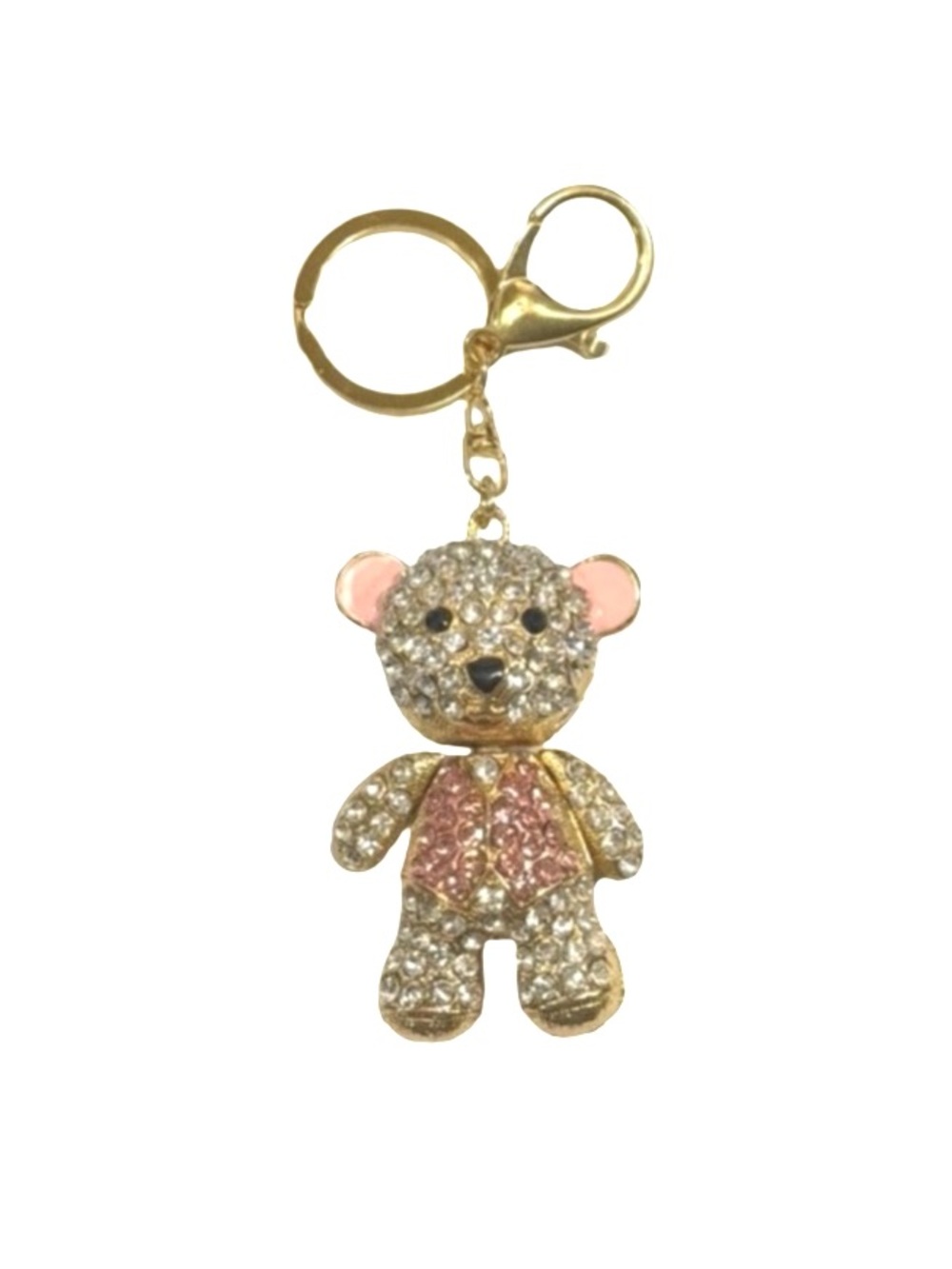 Crystal Bear Keychain Bag Charm